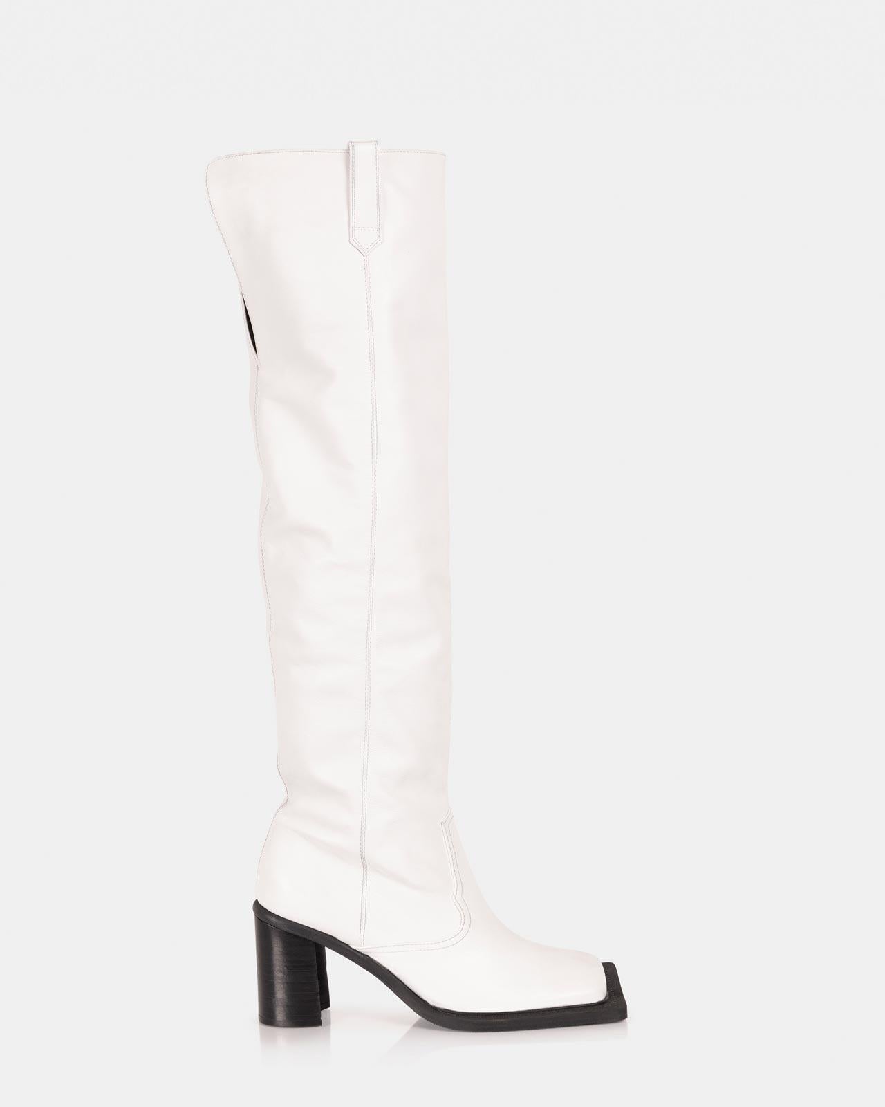 Cream Howling High Boots - Ninamounah - Elevastor