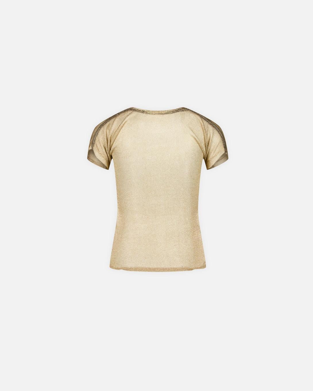 Deconstructed Golden Knit T-Shirt - Ottolinger - Elevastor