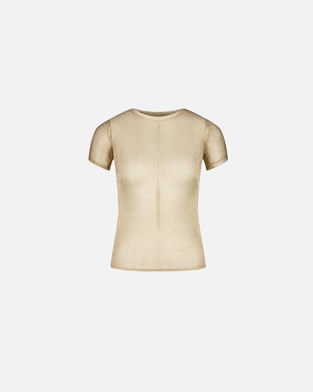 Deconstructed Golden Knit T-Shirt - Ottolinger - Elevastor