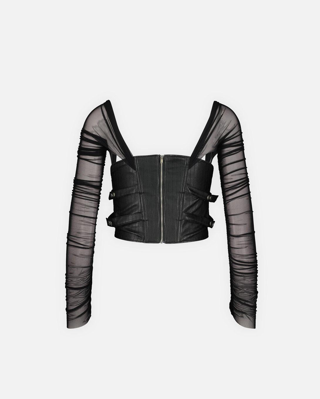 Drapping Sleeves Tulle Corset - Pressiat - Elevastor