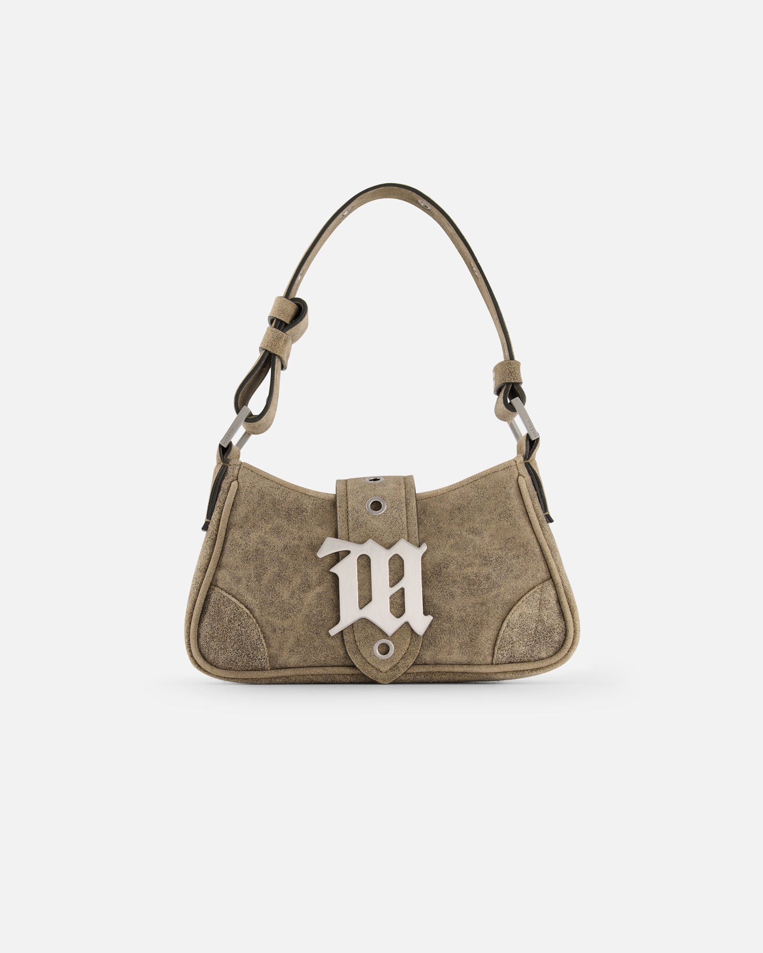 Shop MISBHV Cracked Leather Small Shoulder Bag Elevastor