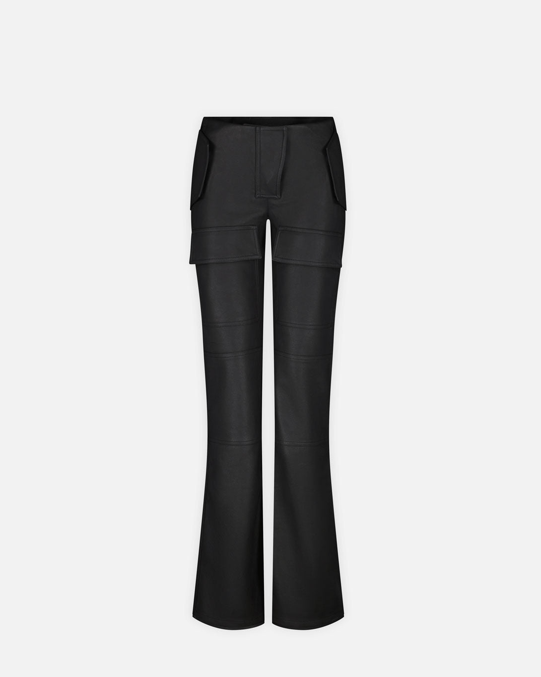 Matte Faux Leather Moto Trousers Faded Black - MISBHV - Elevastor