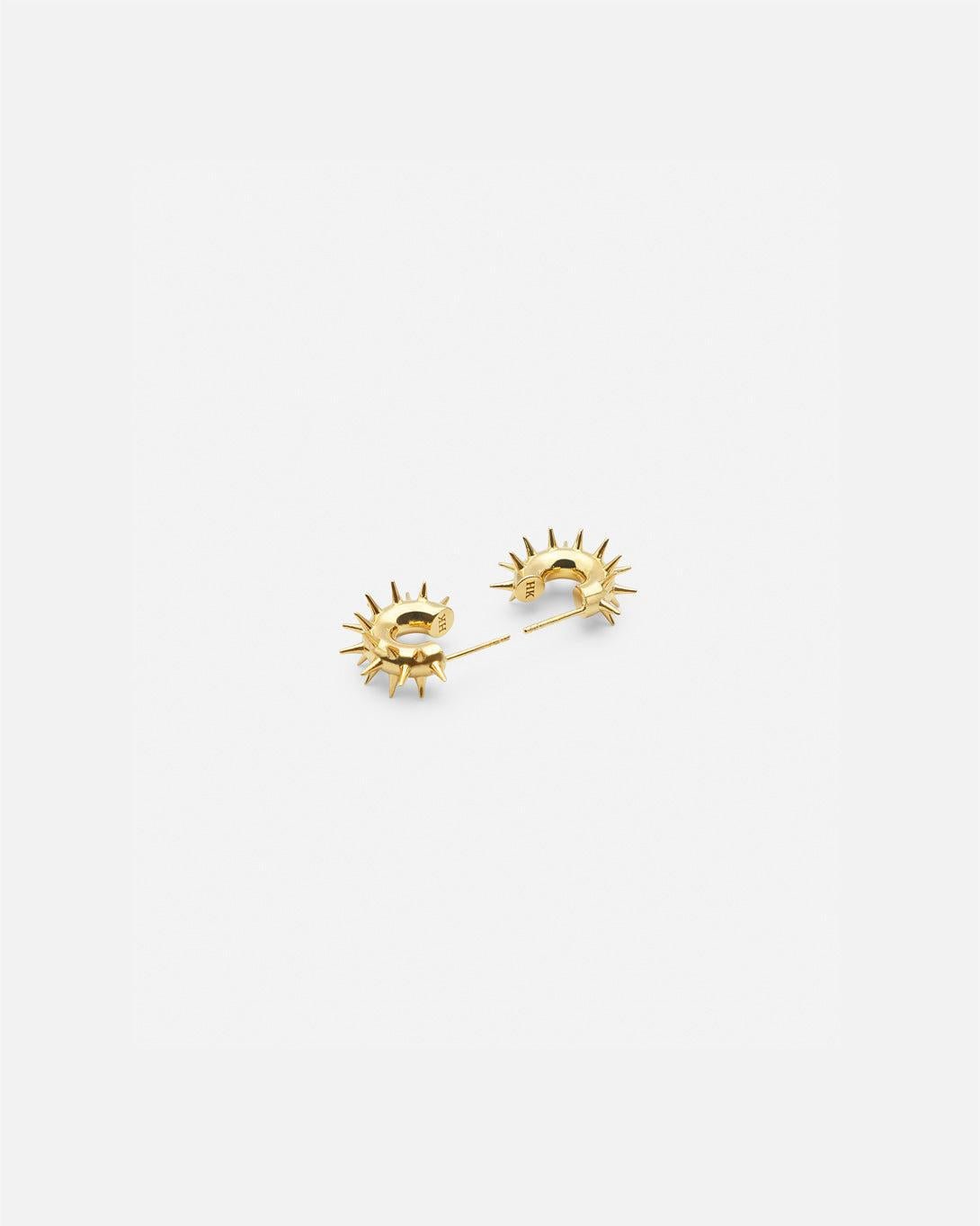 Mini Spiky Hoops Gold - Hugo Kreit - Elevastor