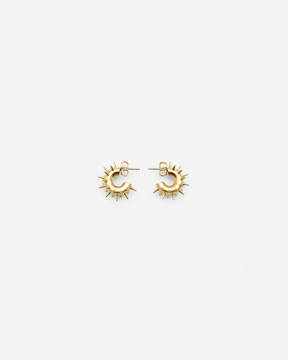 Mini Spiky Hoops Gold - Hugo Kreit - Elevastor