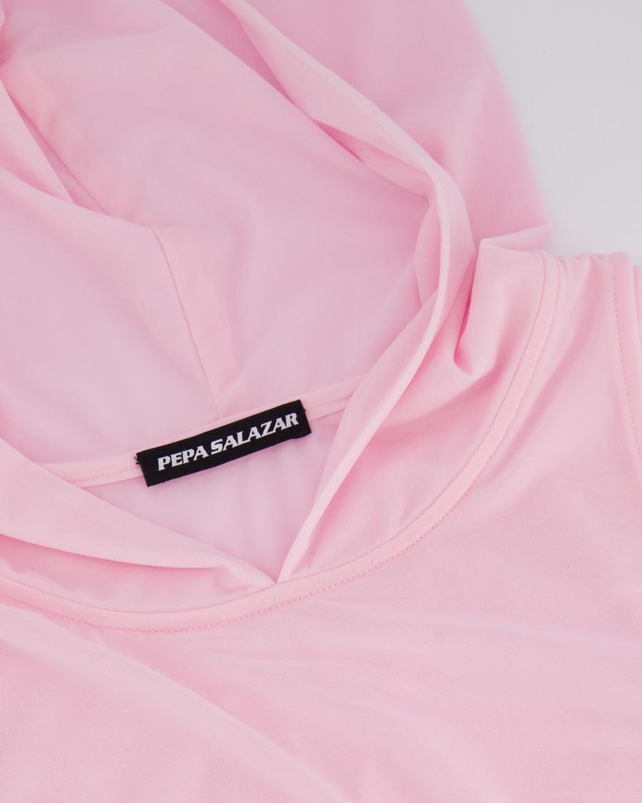 Pink Mermaid Hooded Top - Pepa Salazar - Elevastor