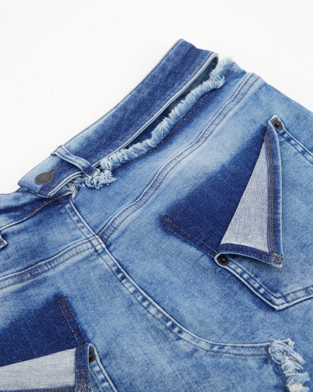 Reversed Denim Mini Skirt - Ottolinger - Elevastor