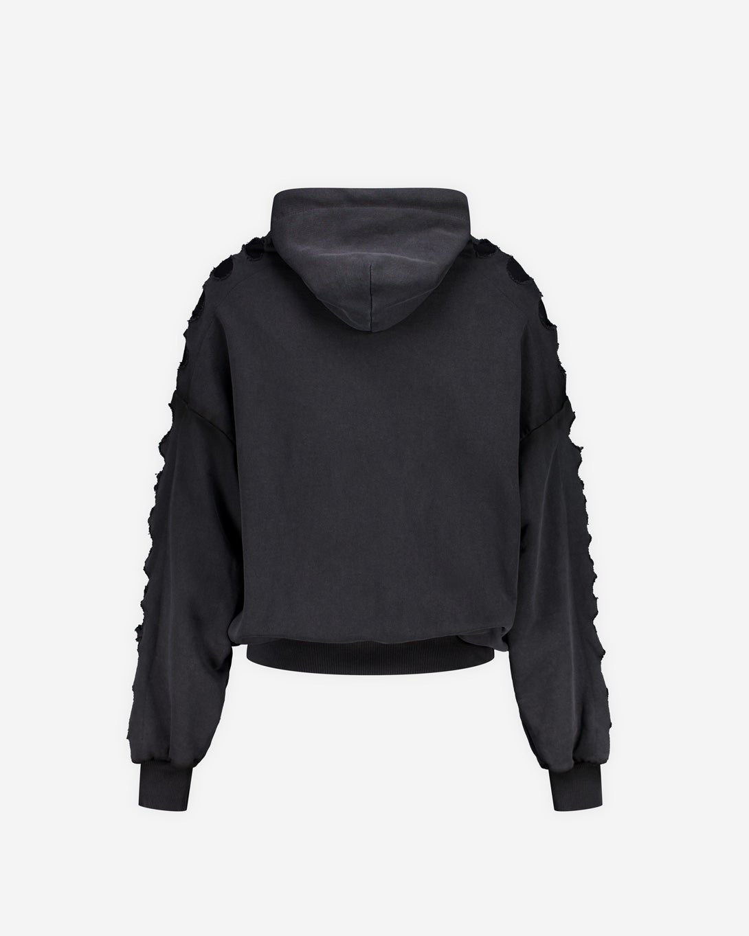 Shoulderless Hoodie Cut - Out Black - Avavav - Elevastor