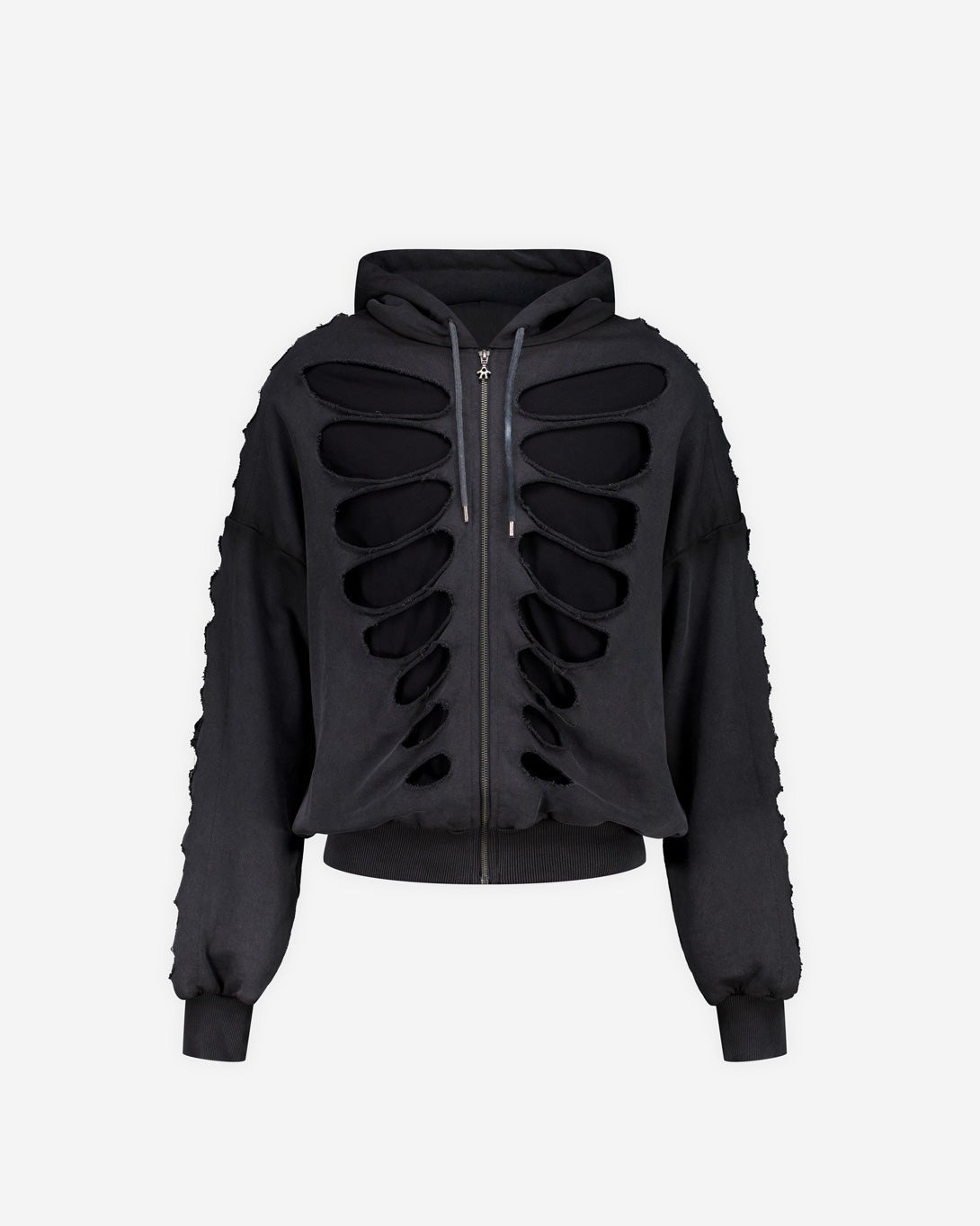 Shoulderless Hoodie Cut - Out Black - Avavav - Elevastor