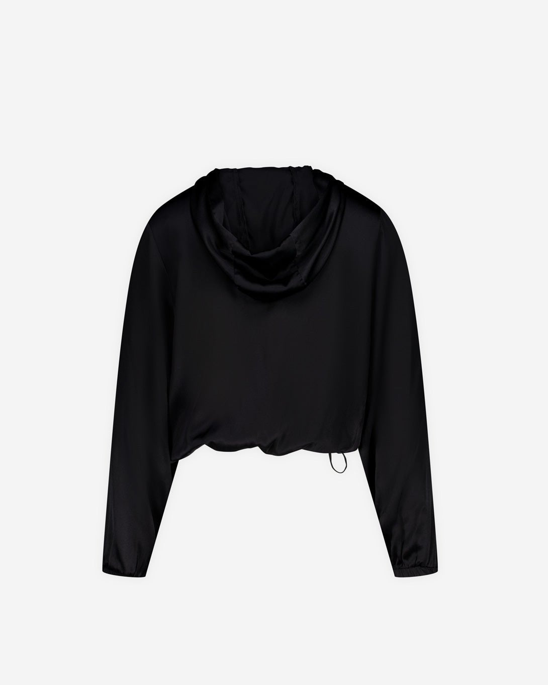 Silk Hoodie With Upcycled Lingerie Details - Transe - Elevastor