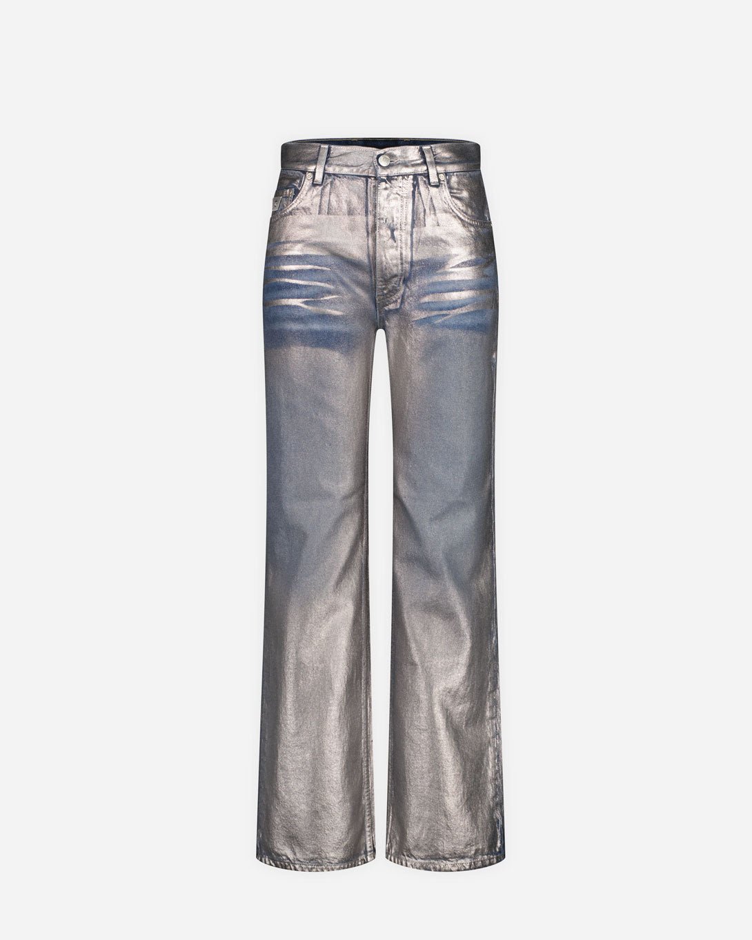 Silver Coated Dirt Denim Trousers - MISBHV - Elevastor