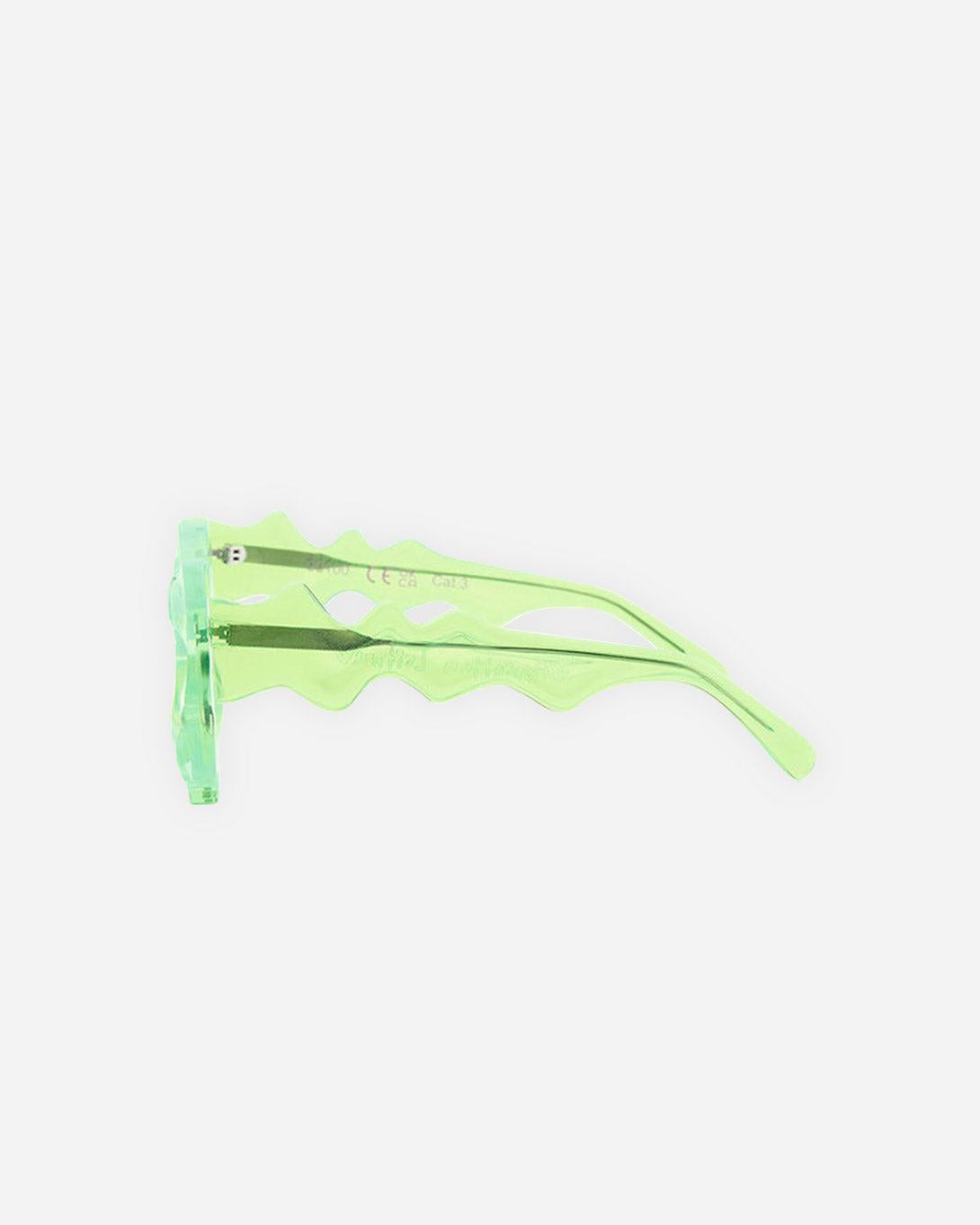 Green Frame Green Lenses Spike Sunglasses - Eyewear - Florentina Leitner - Elevastor