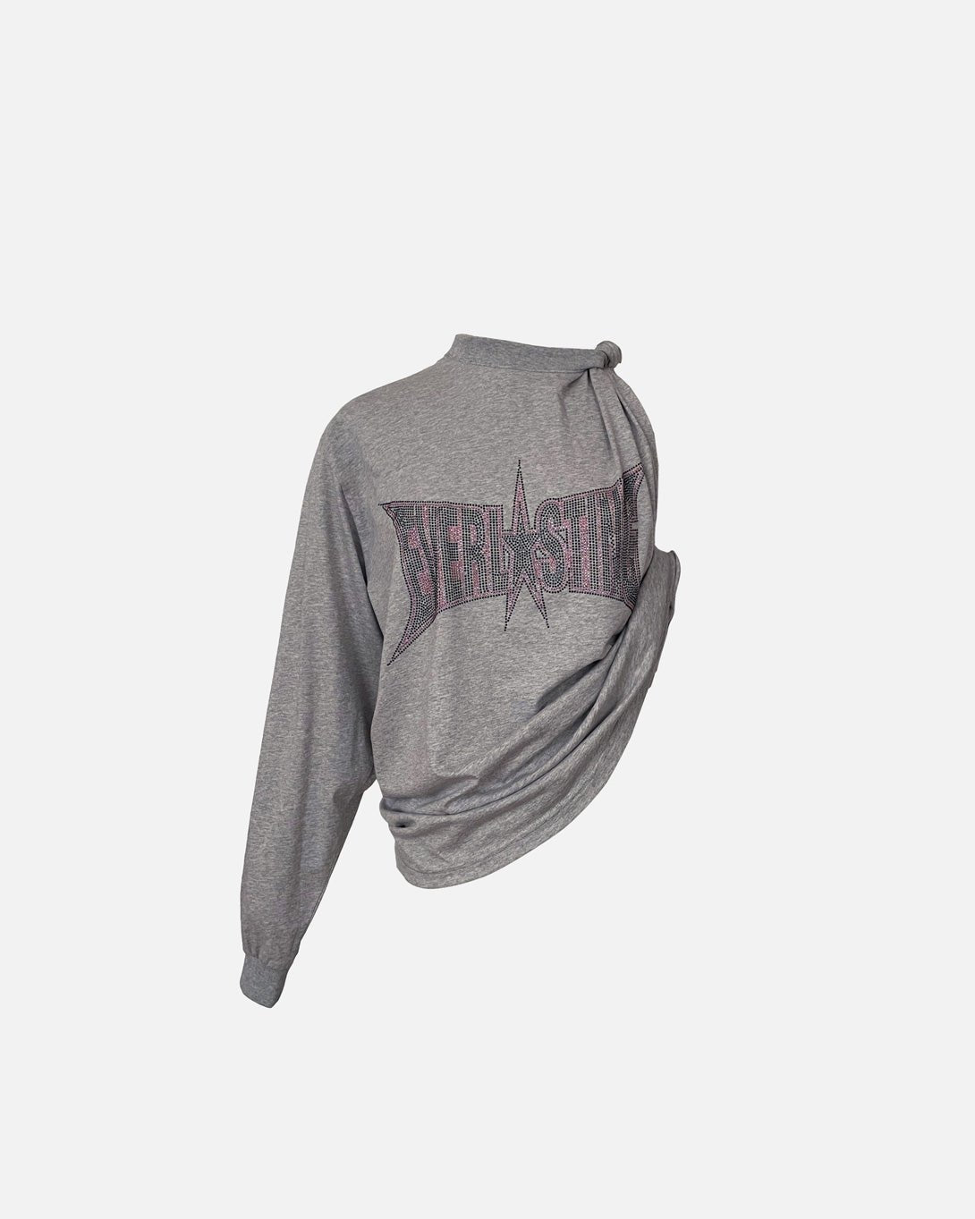 Twisted Crystal Tshirt Grey - Pepa Salazar - Elevastor