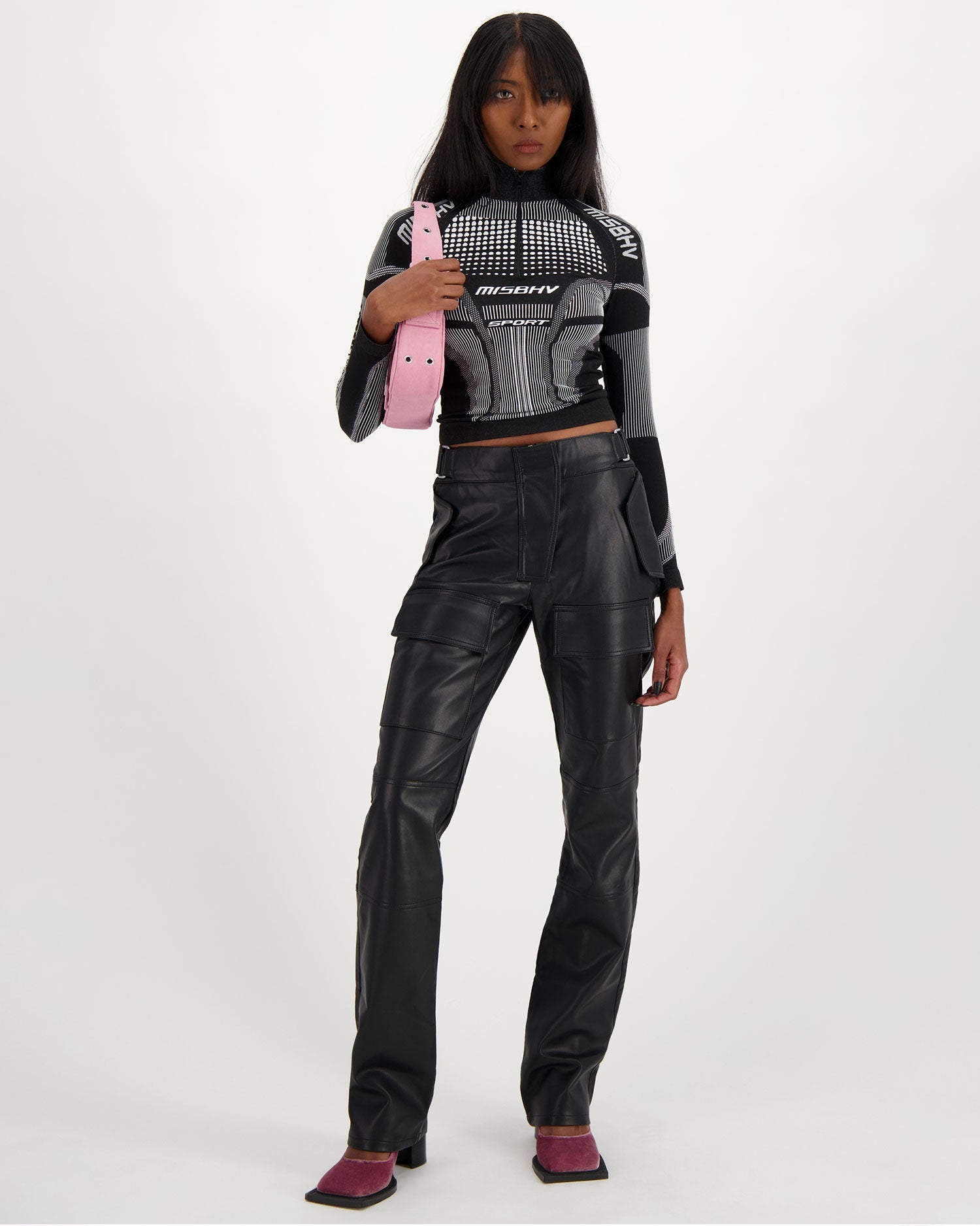 Women's Sport Europa Quarter - Zip in Black & White - MISBHV - Elevastor