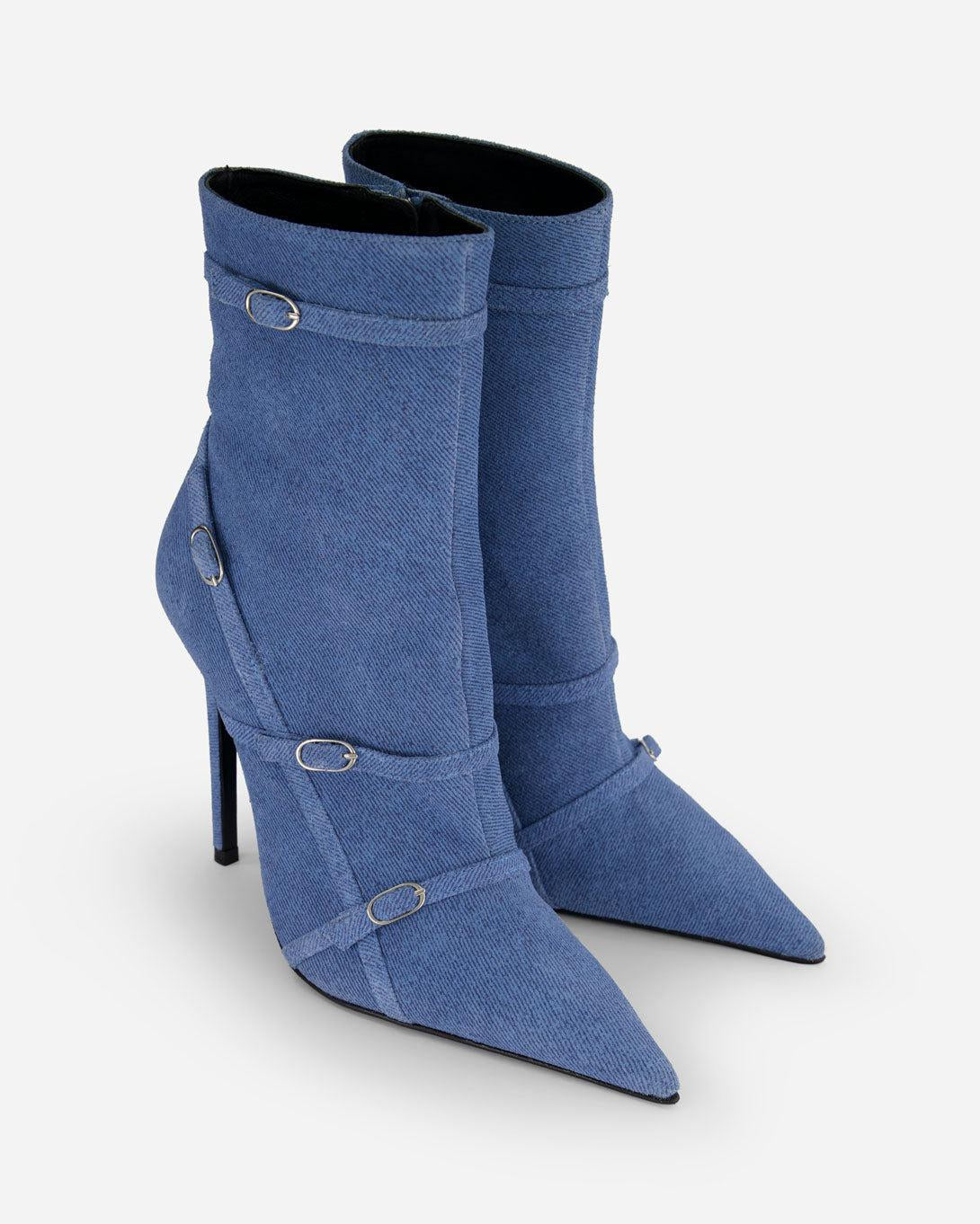 Denim Belt Boot - Abra - Elevastor