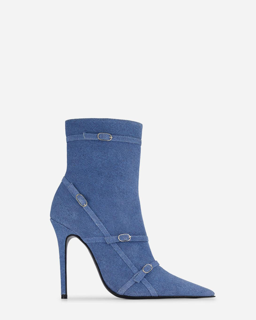 Denim Belt Boot - Abra - Elevastor