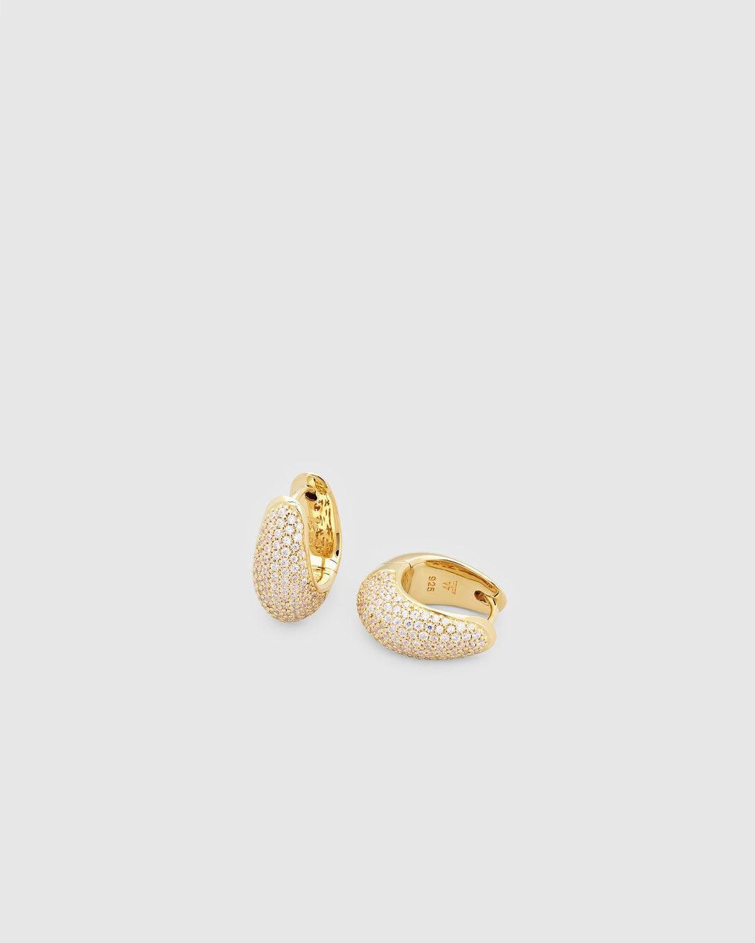 アクセサリー Ice Hoop Small Pave Gold Tom wood Shop - Tom Wood Ice Hoop Small Pave Gold | Elevastor