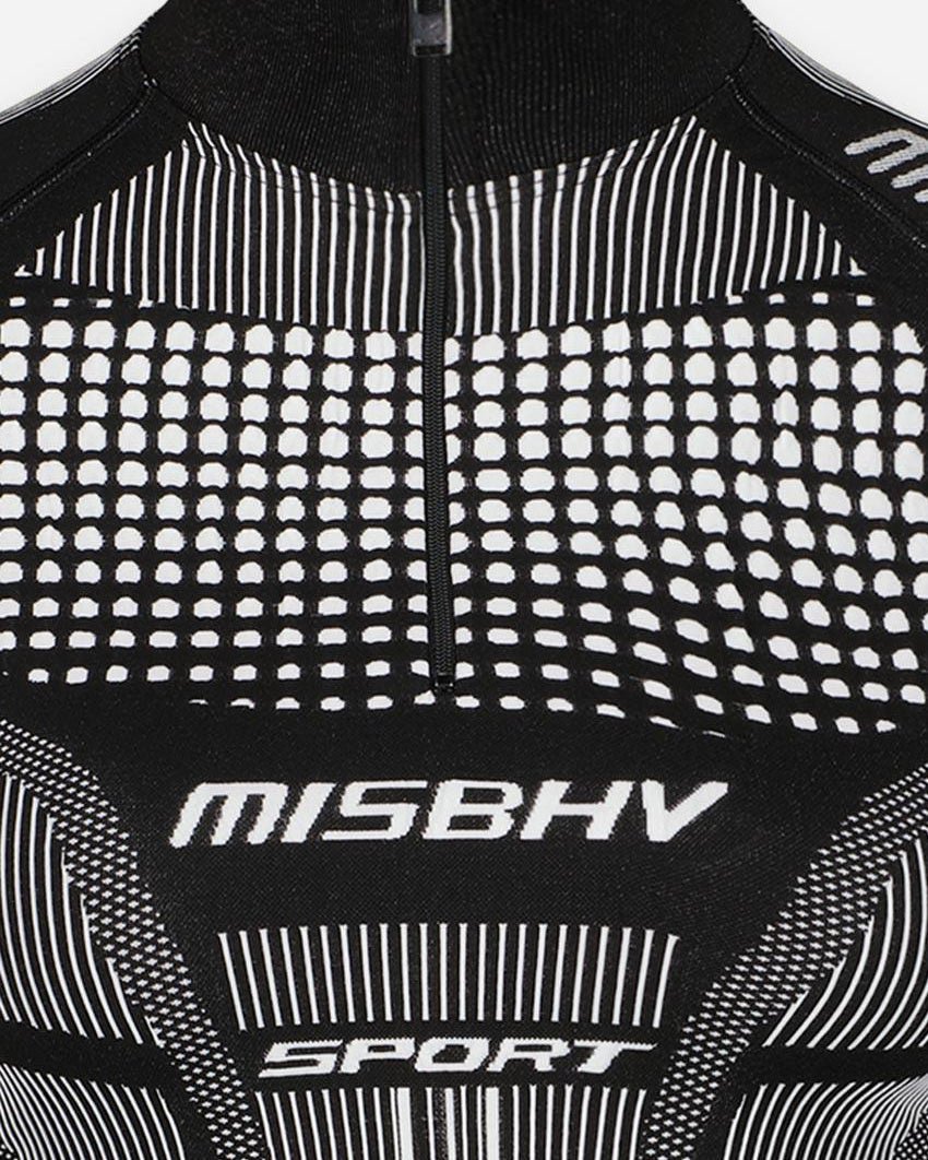 Women's Sport Europa Quarter - Zip in Black & White - MISBHV - Elevastor