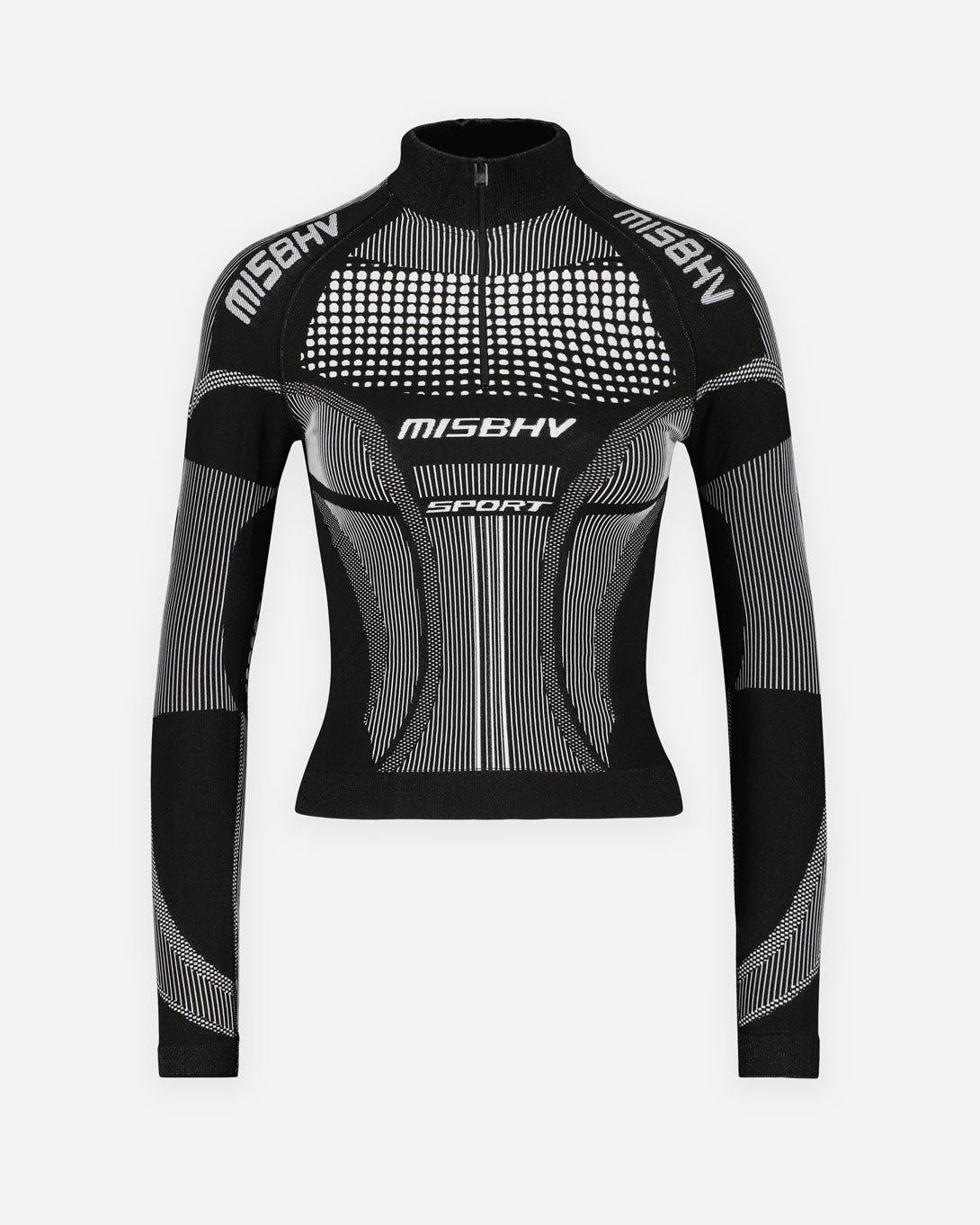 Women's Sport Europa Quarter - Zip in Black & White - MISBHV - Elevastor