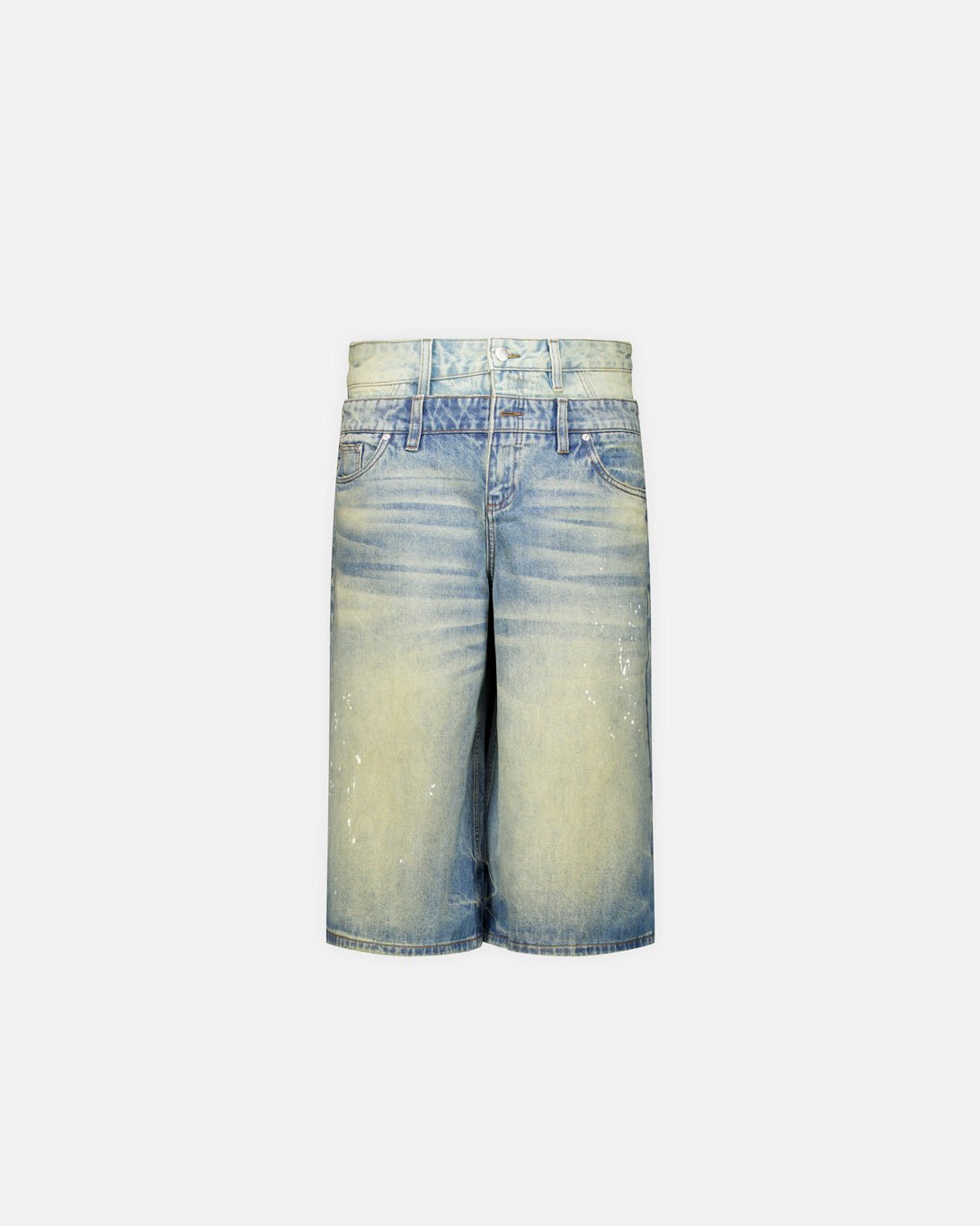 2In1 Denim Dirt Baggy Shorts - MISBHV - Elevastor
