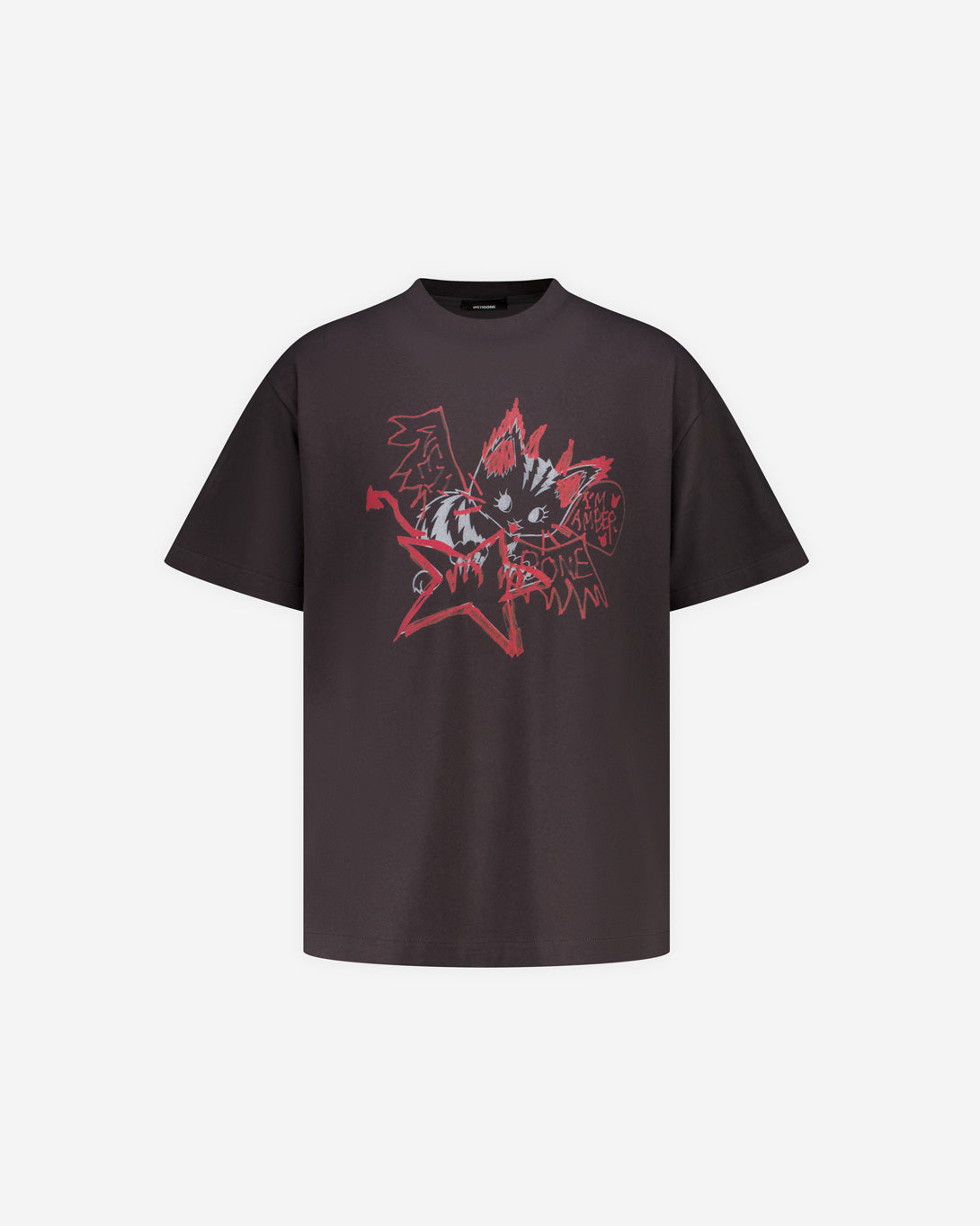 Charcoal Amber Drawing T-Shirt