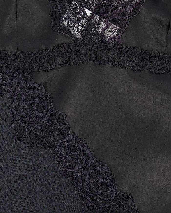Bodycon Mini Dress W/Lace Details - Tops - Vaillant - Elevastor