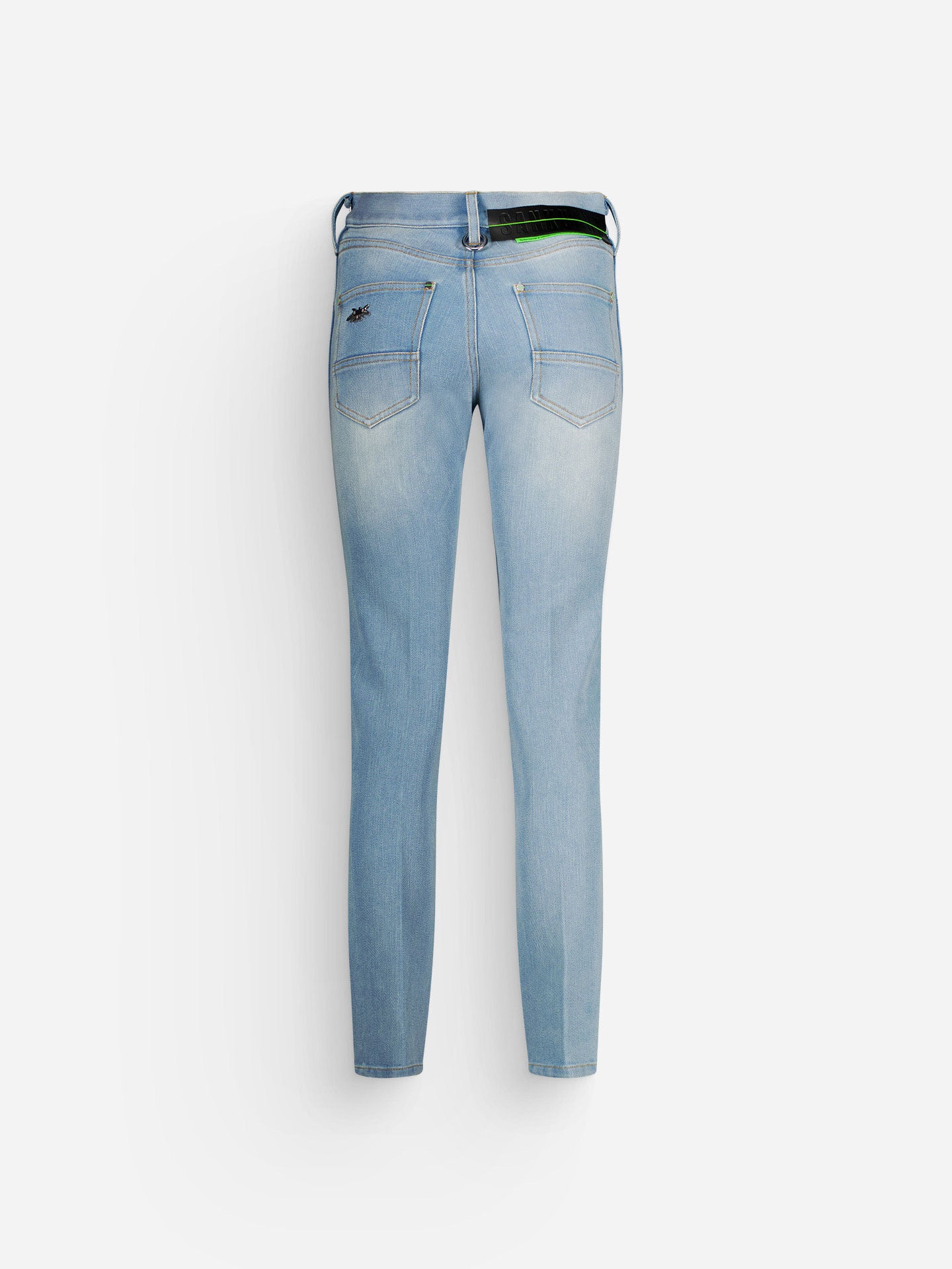 Jean skinny bleu délavé