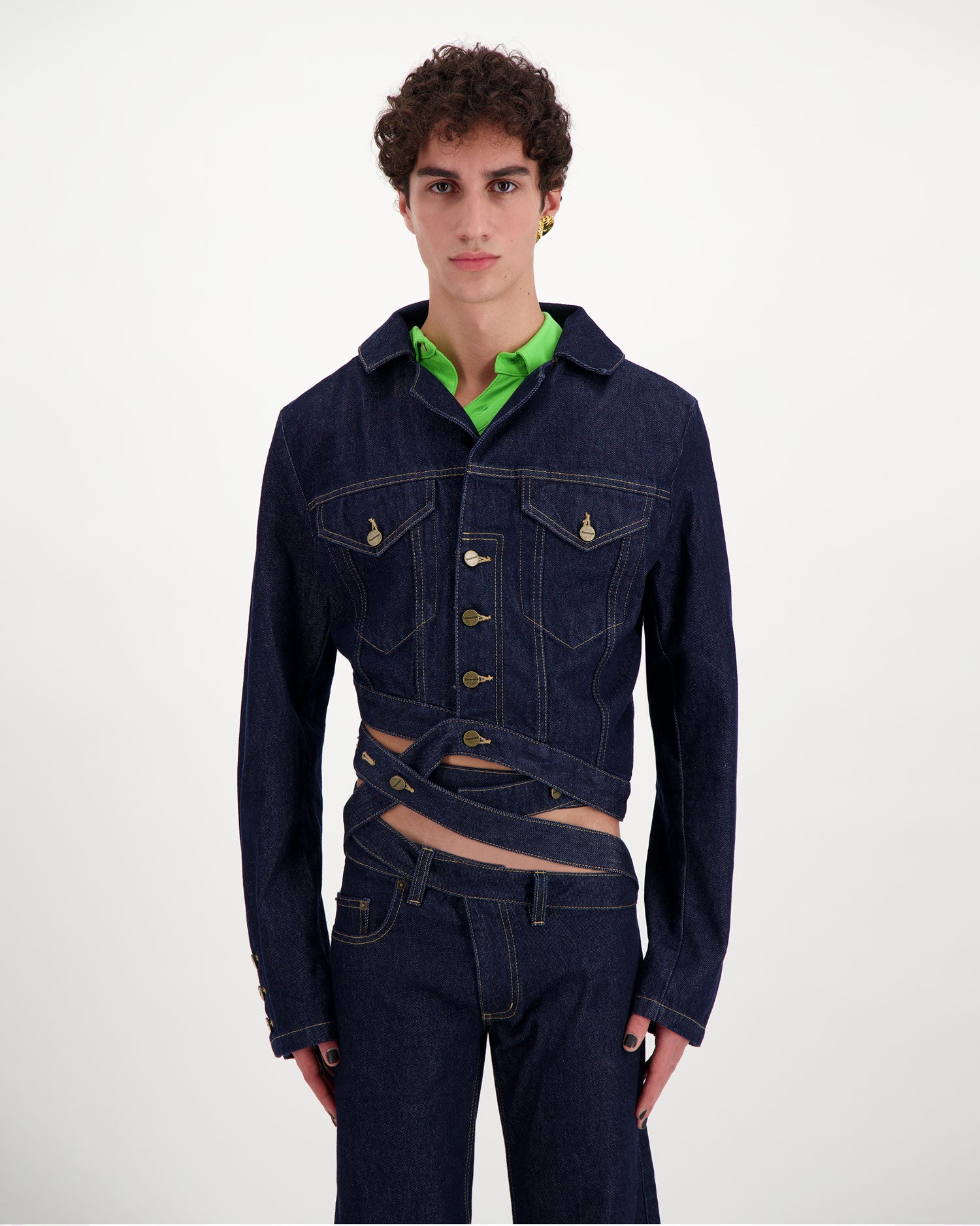 Vent Denim Jacket - Coats & Jackets - Ninamounah - Elevastor