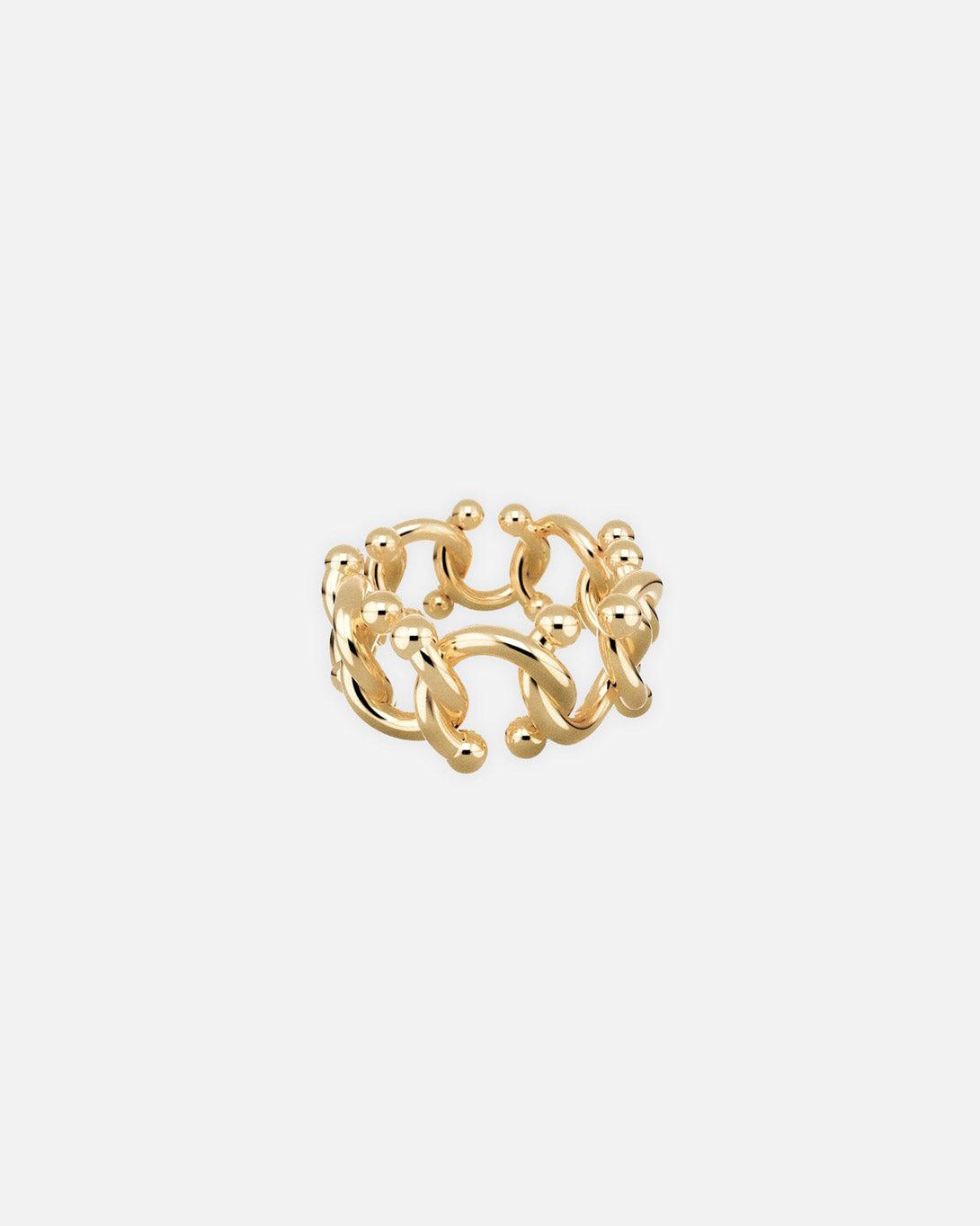 Albert Chain Ring Gold - Jewelry - Kiska Lab - Elevastor