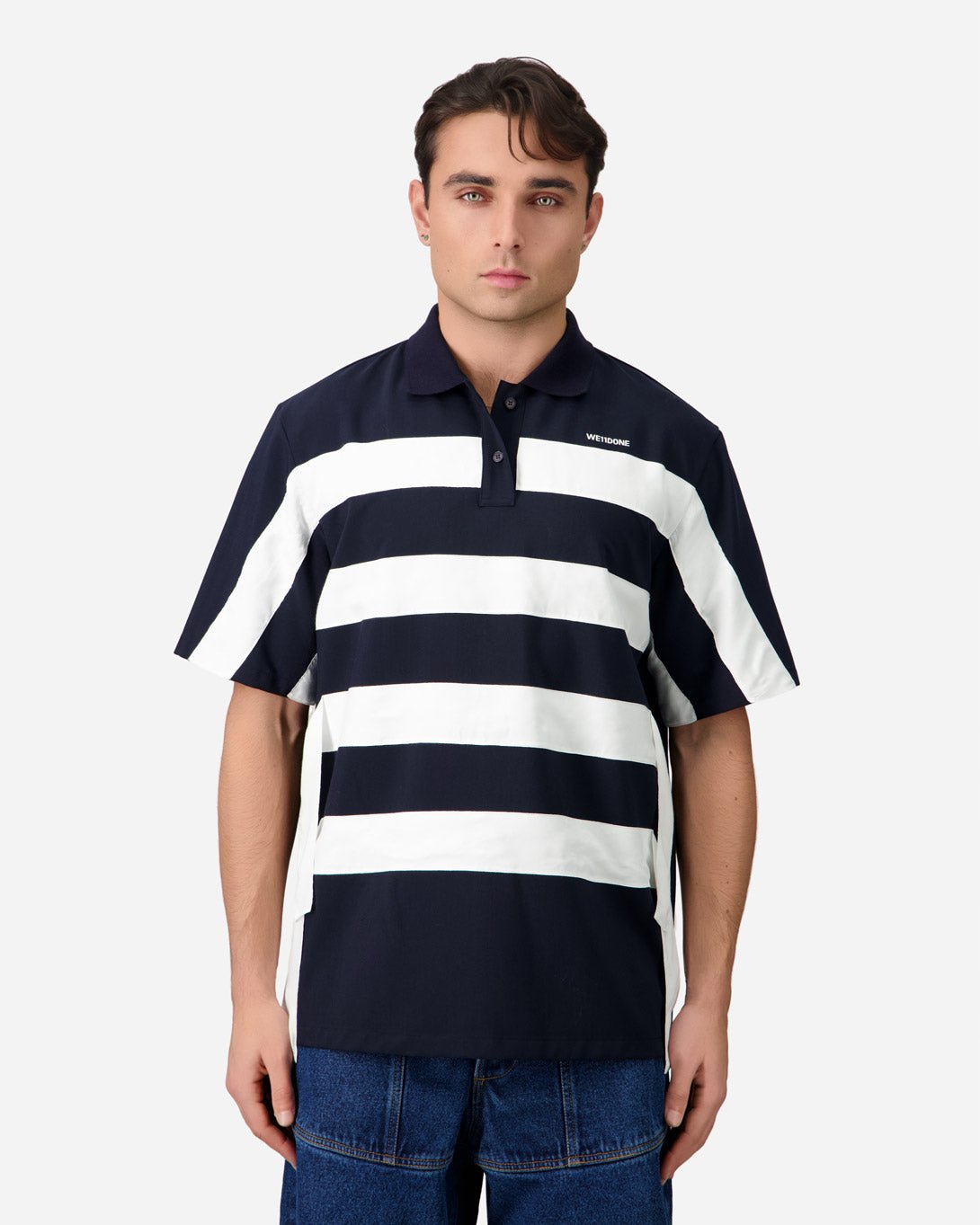 Back String Polo Blouse - We11done - Elevastor