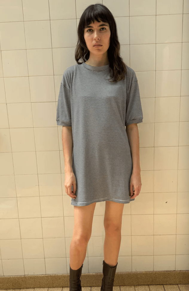 Backless Dress Striped - Hannah Creak - Elevastor