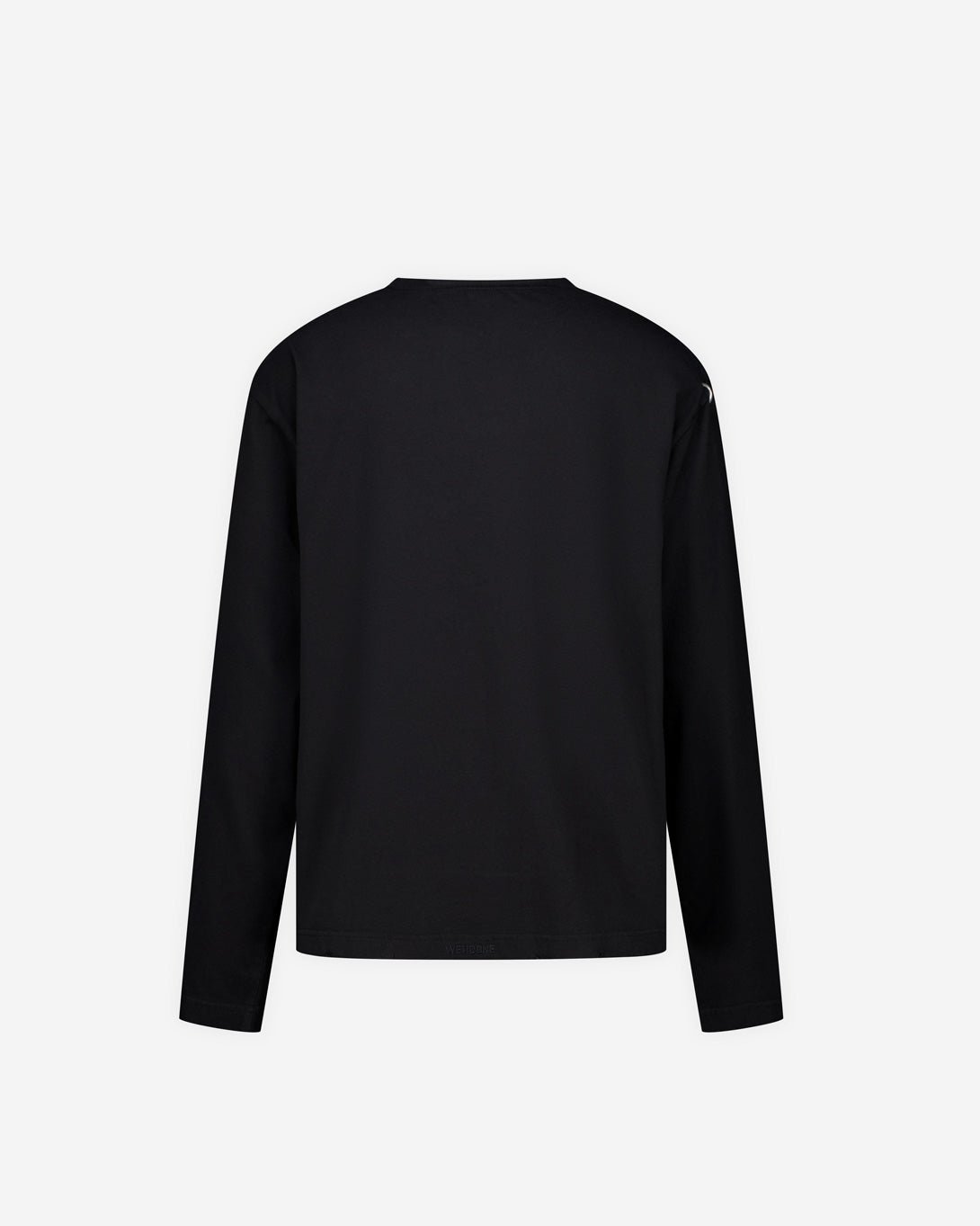 Black Piercing Detail Long Sleeved T-Shirt - We11done - Elevastor
