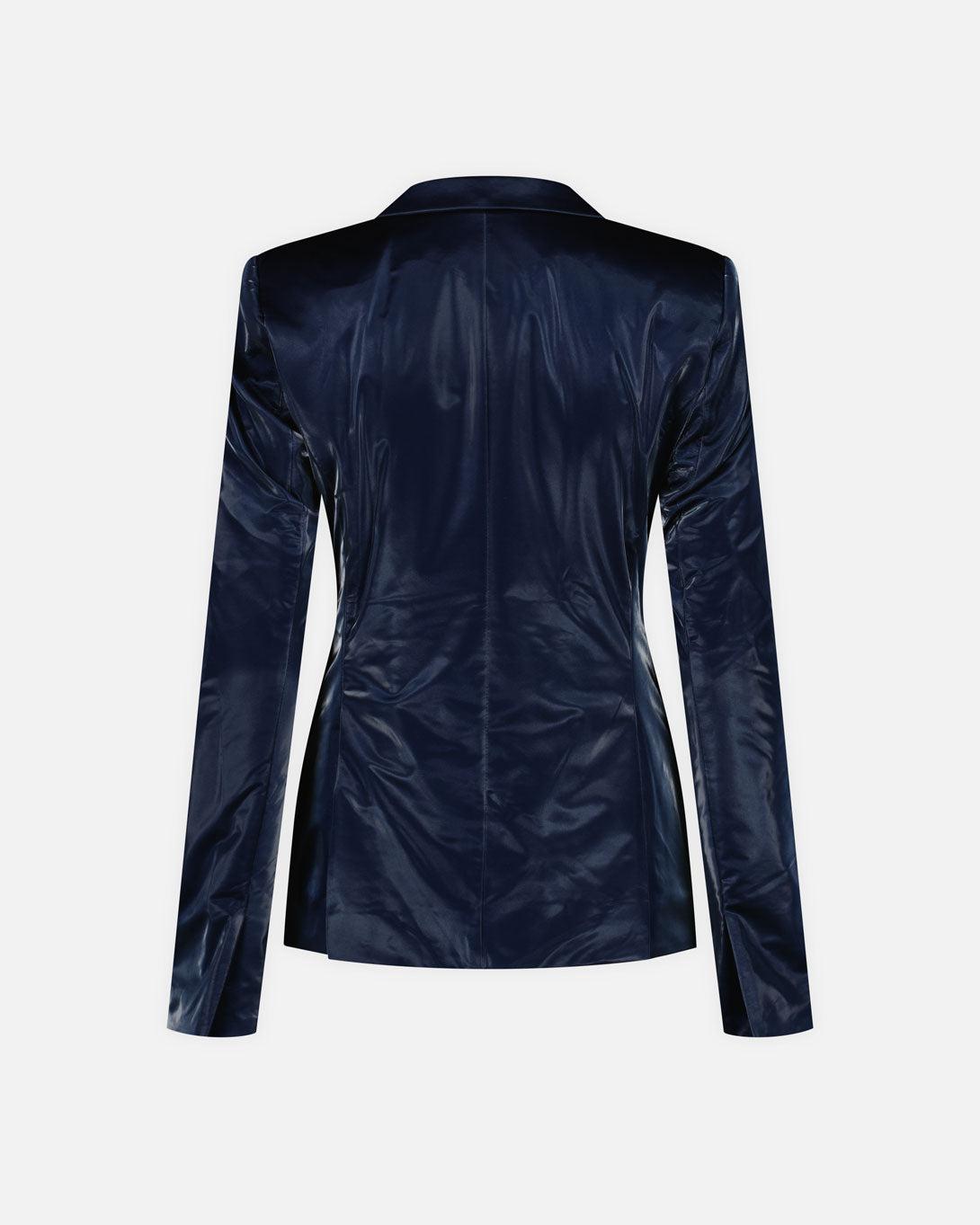 Shiny Fitted Harness Blazer - Coats & Jackets - Ottolinger - Elevastor