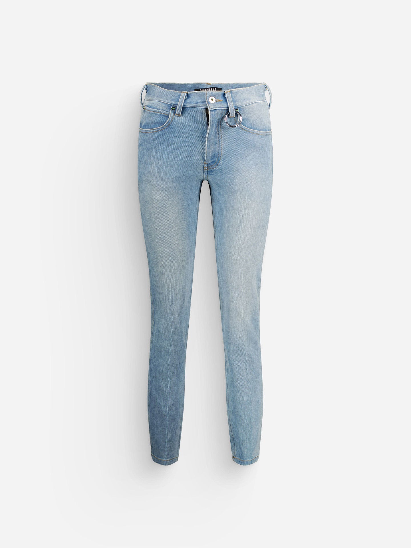 Blue Washed Skinny Jeans - Sankuanz - Elevastor