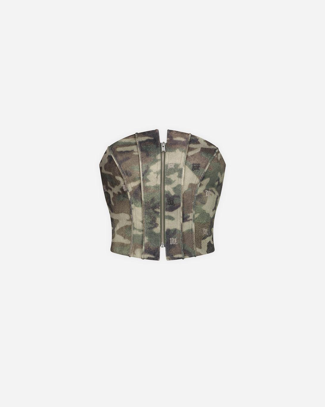 Camo Corset Top - Tops - MISBHV - Elevastor