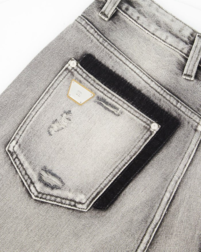 Charcoal Denim Shorts Unisex - MISBHV - Elevastor