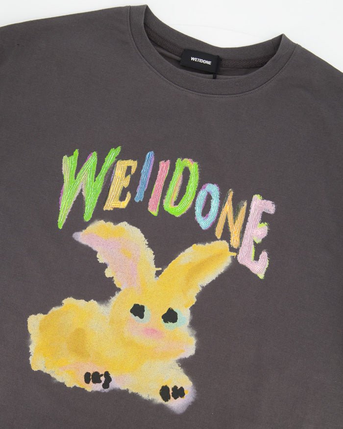 Charcoal Painted Rabbit T-Shirt - We11done - Elevastor