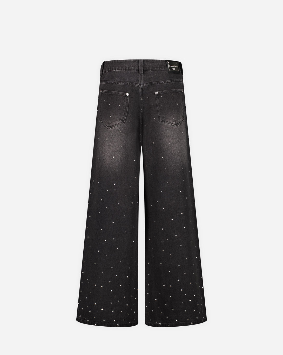 13Oz Crystallised Wide Leg Denim - Jeans - House Of Sunny - Elevastor