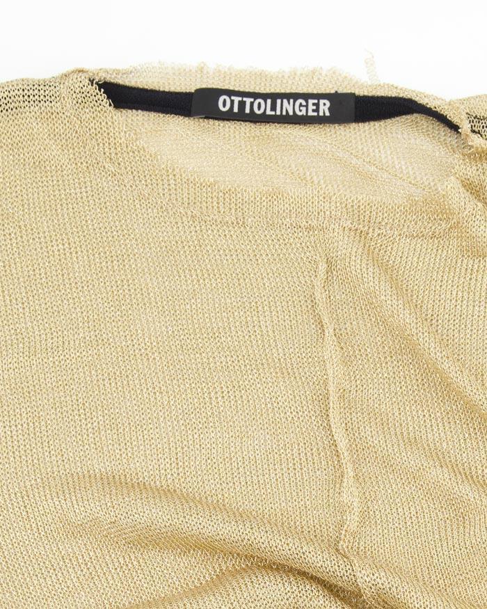 Shop - Ottolinger Deconstructed Golden Knit T-Shirt | Elevastor