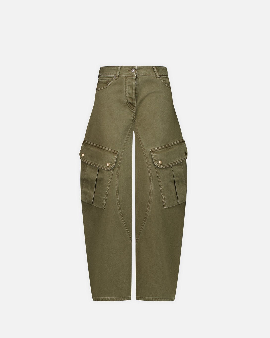 Denim Pants W/ Balloon Cut Legs And Cargo Details - Vaillant - Elevastor