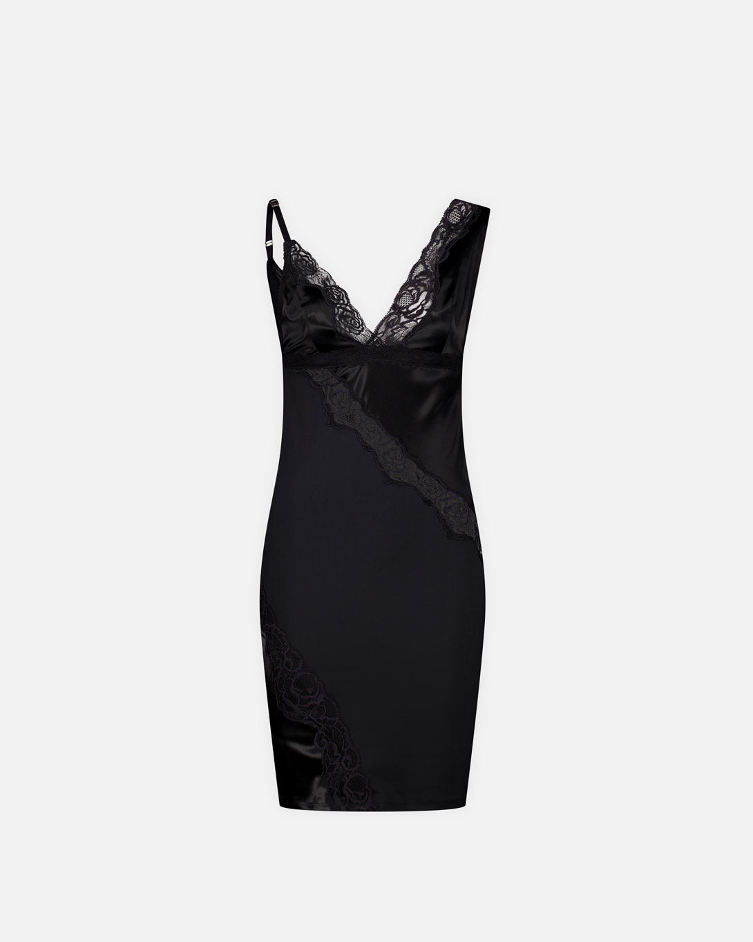 Bodycon Mini Dress W/Lace Details - Tops - Vaillant - Elevastor