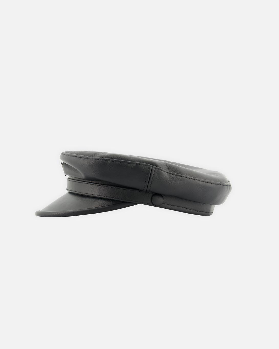 Leather Signature Gavroche Black - Hats - MISBHV - Elevastor
