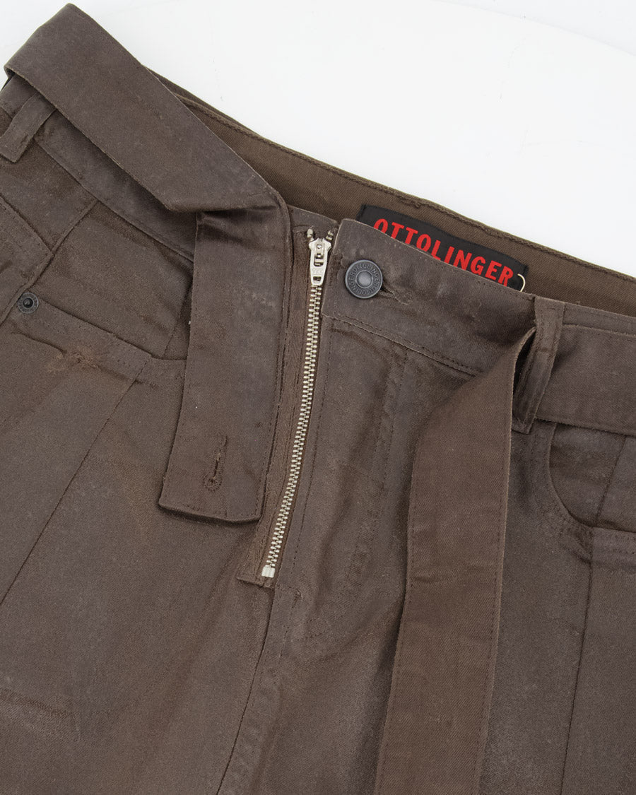 Glazed Baggy Jeans Brown 2 - Ottolinger - Elevastor