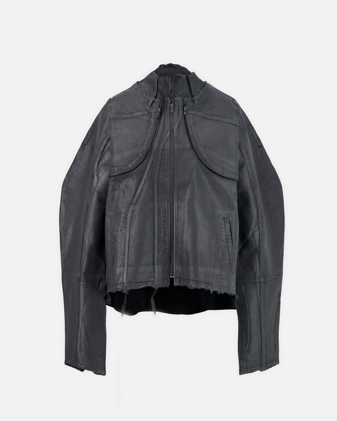 Glazed Denim Zip Jacket - Ottolinger - Elevastor