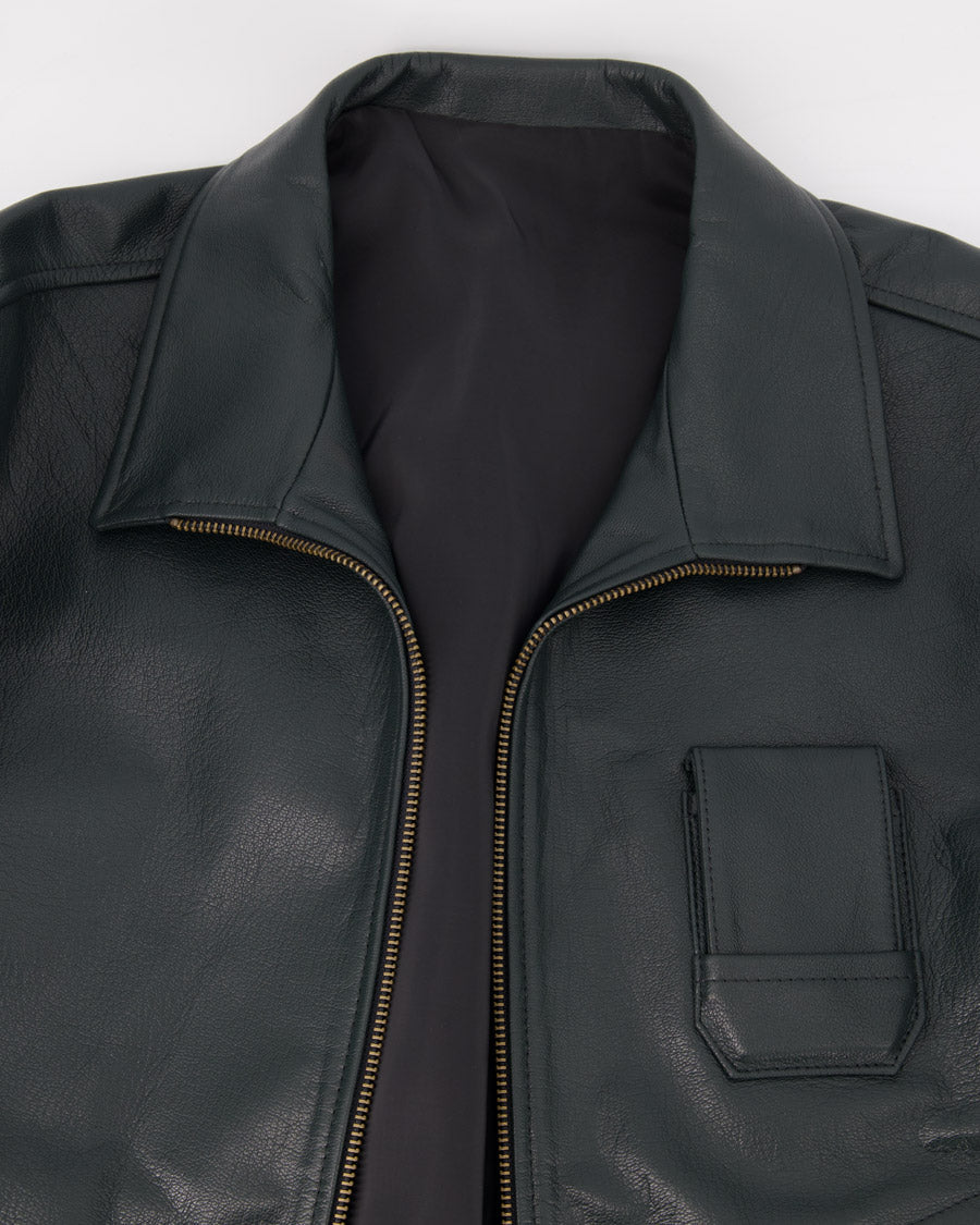 Shop - COOR Goat Skin Pilot Leather Jumper | Elevastor