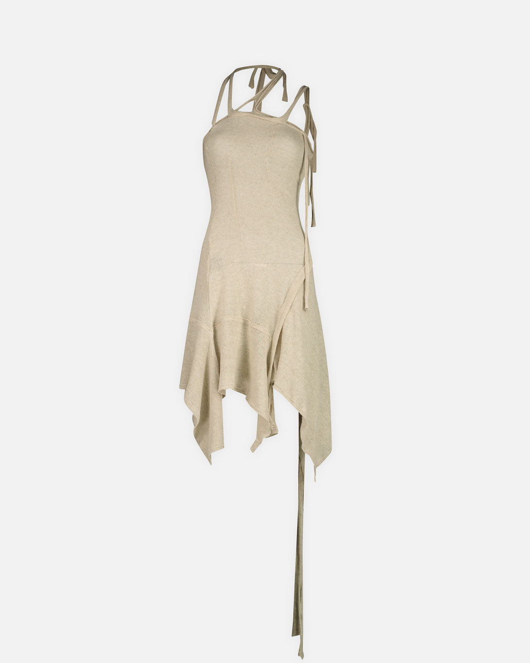 Deconstructed Linen Mini Dress - Dresses & Skirts - Ottolinger - Elevastor