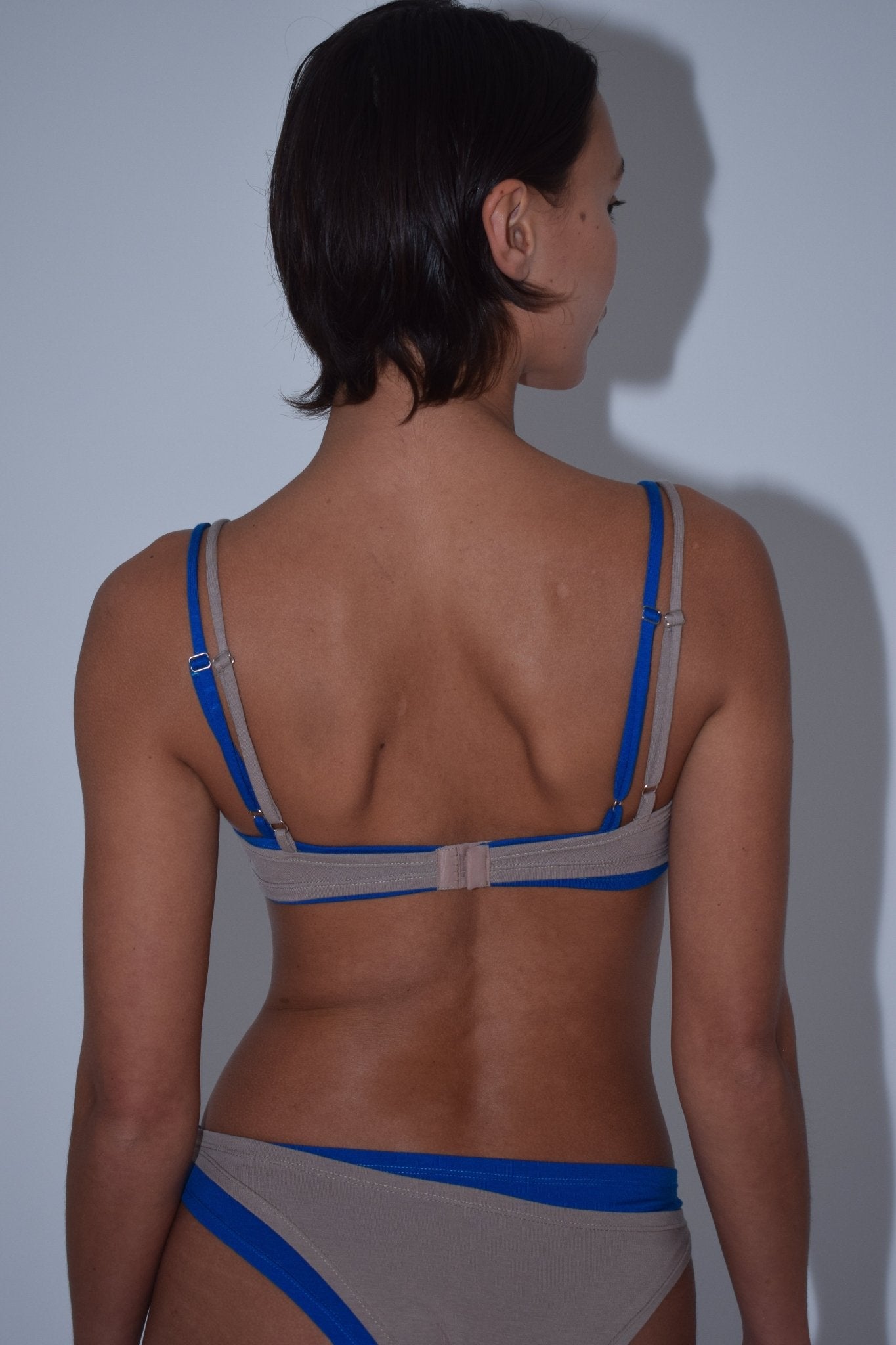 Layered Jersey Bra in Sand - This Belongs To - Elevastor