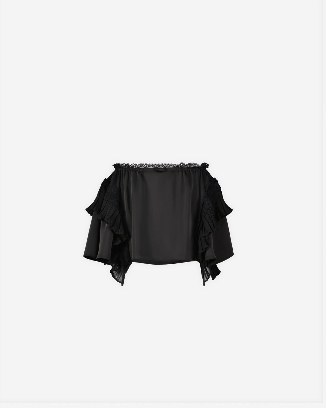 Layered Ruffle Skirt W/Pleats & Lace Detail - Vaillant - Elevastor