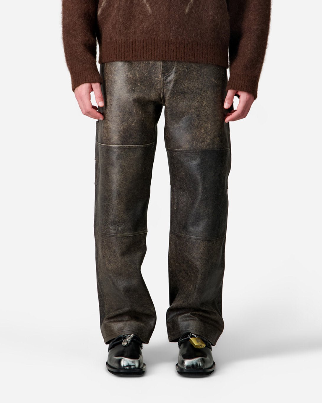 Leather Double Knee Pants - COOR - Elevastor