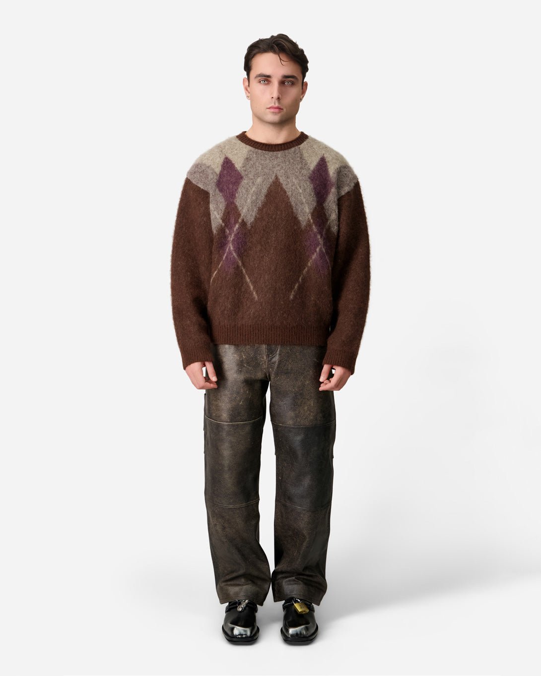 Leather Double Knee Pants - COOR - Elevastor