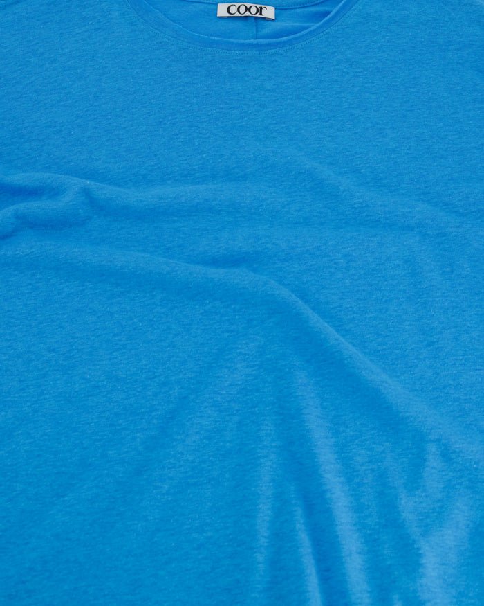 Linen Blend Long Sleeve T-Shirt - COOR - Elevastor